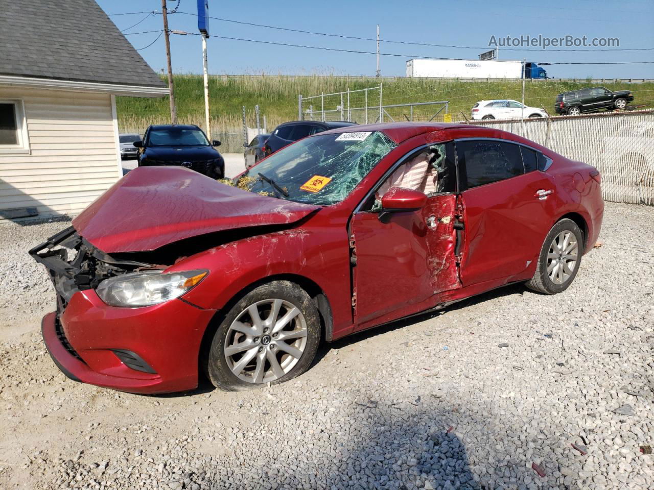 2015 Mazda 6 Sport Red vin: JM1GJ1U54F1207405