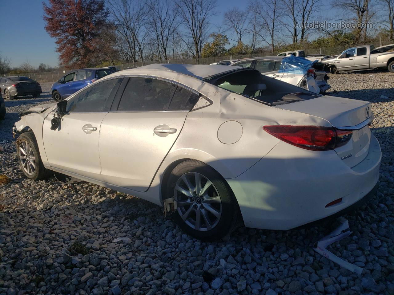 2016 Mazda 6 Sport White vin: JM1GJ1U54G1487666