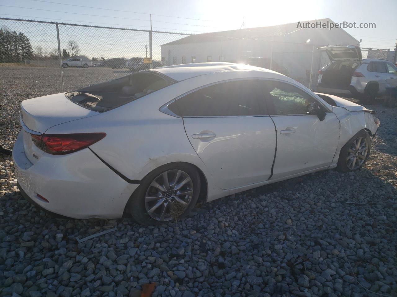 2016 Mazda 6 Sport White vin: JM1GJ1U54G1487666