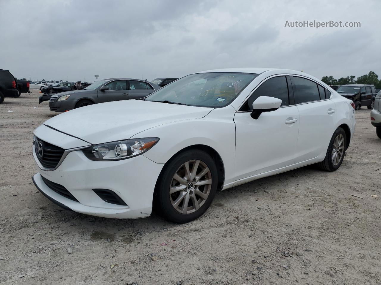 2015 Mazda 6 Sport White vin: JM1GJ1U55F1184474