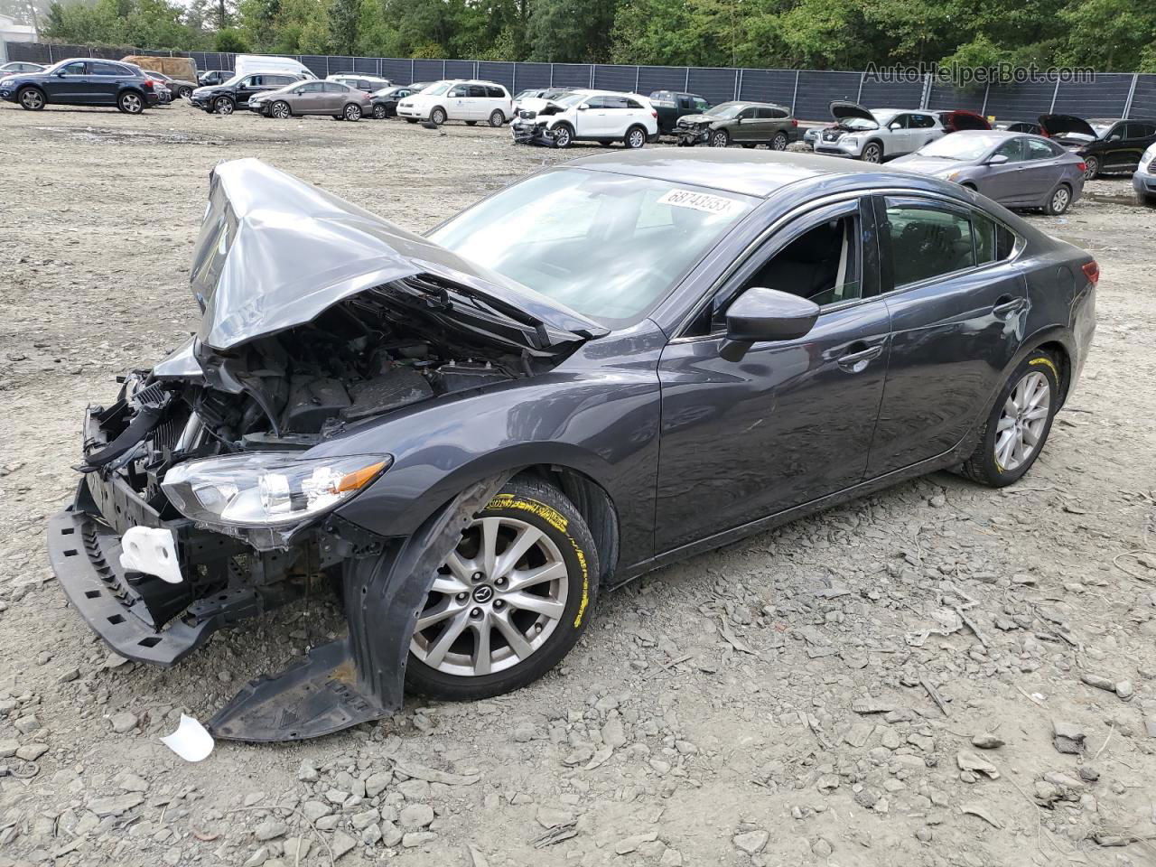 2016 Mazda 6 Sport Черный vin: JM1GJ1U55G1462758