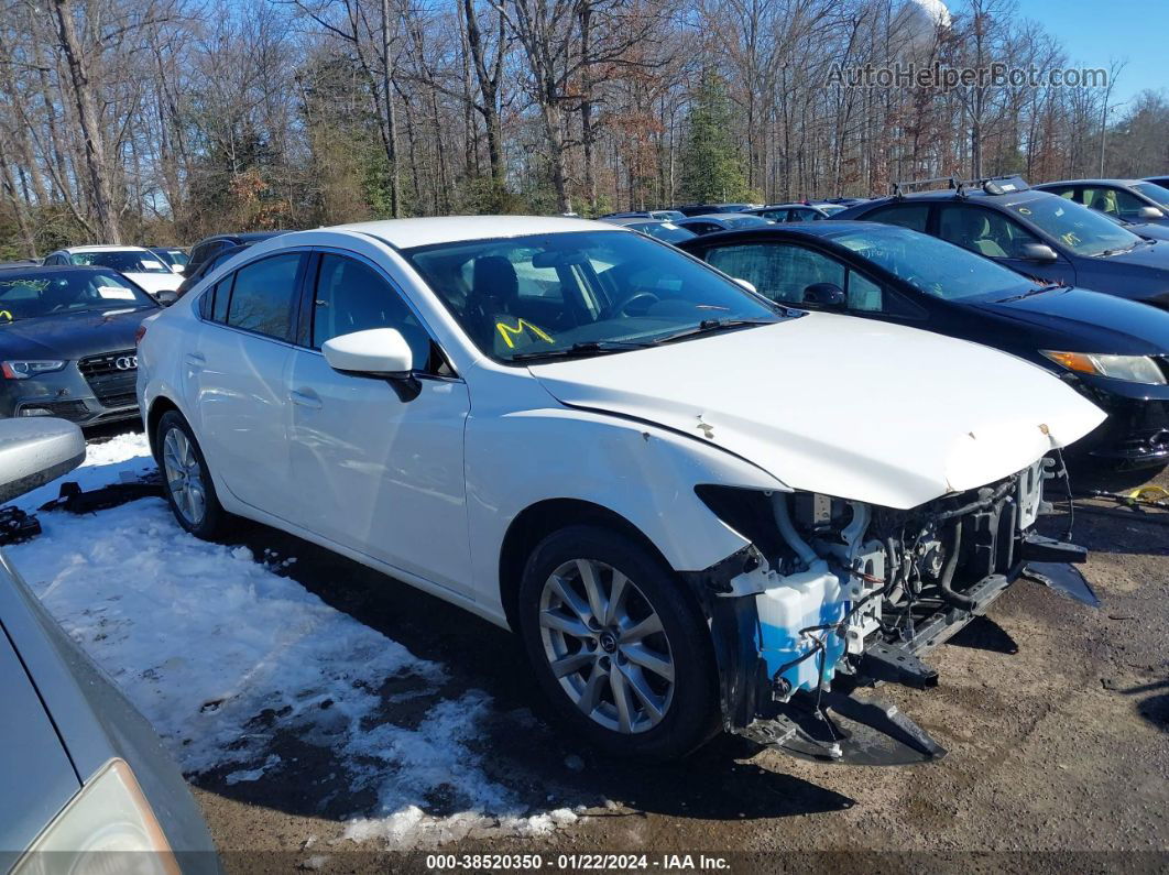 2015 Mazda Mazda6 I Sport White vin: JM1GJ1U56F1191269