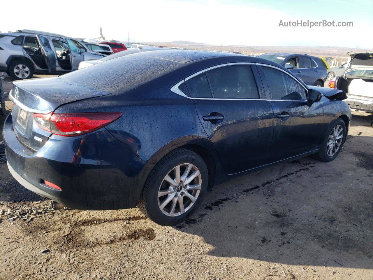 2015 Mazda 6 Sport Blue vin: JM1GJ1U56F1221807