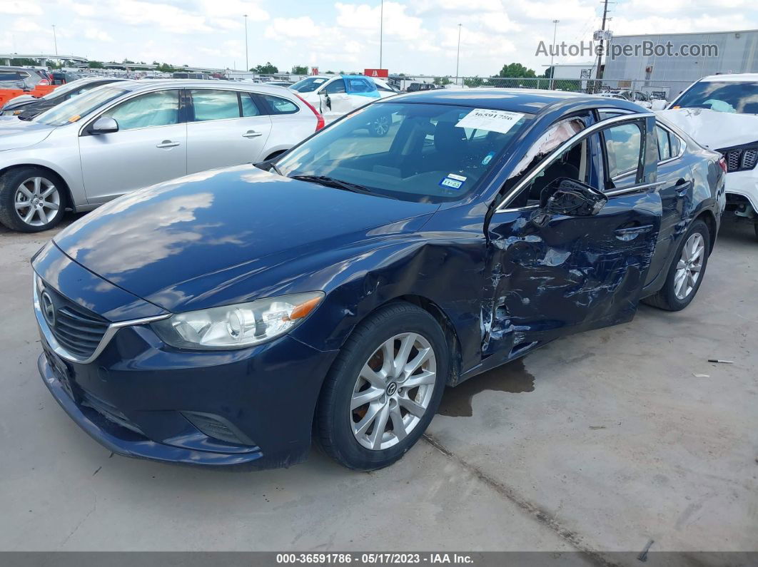 2016 Mazda Mazda6   Blue vin: JM1GJ1U56G1443281