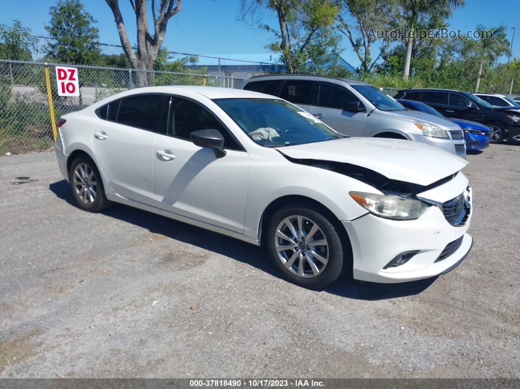 2015 Mazda Mazda6 I Sport White vin: JM1GJ1U57F1191121