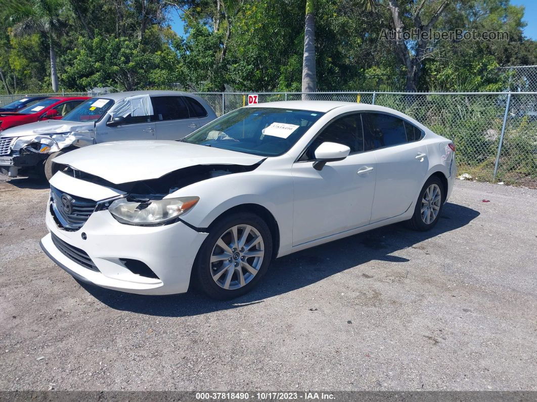 2015 Mazda Mazda6 I Sport White vin: JM1GJ1U57F1191121