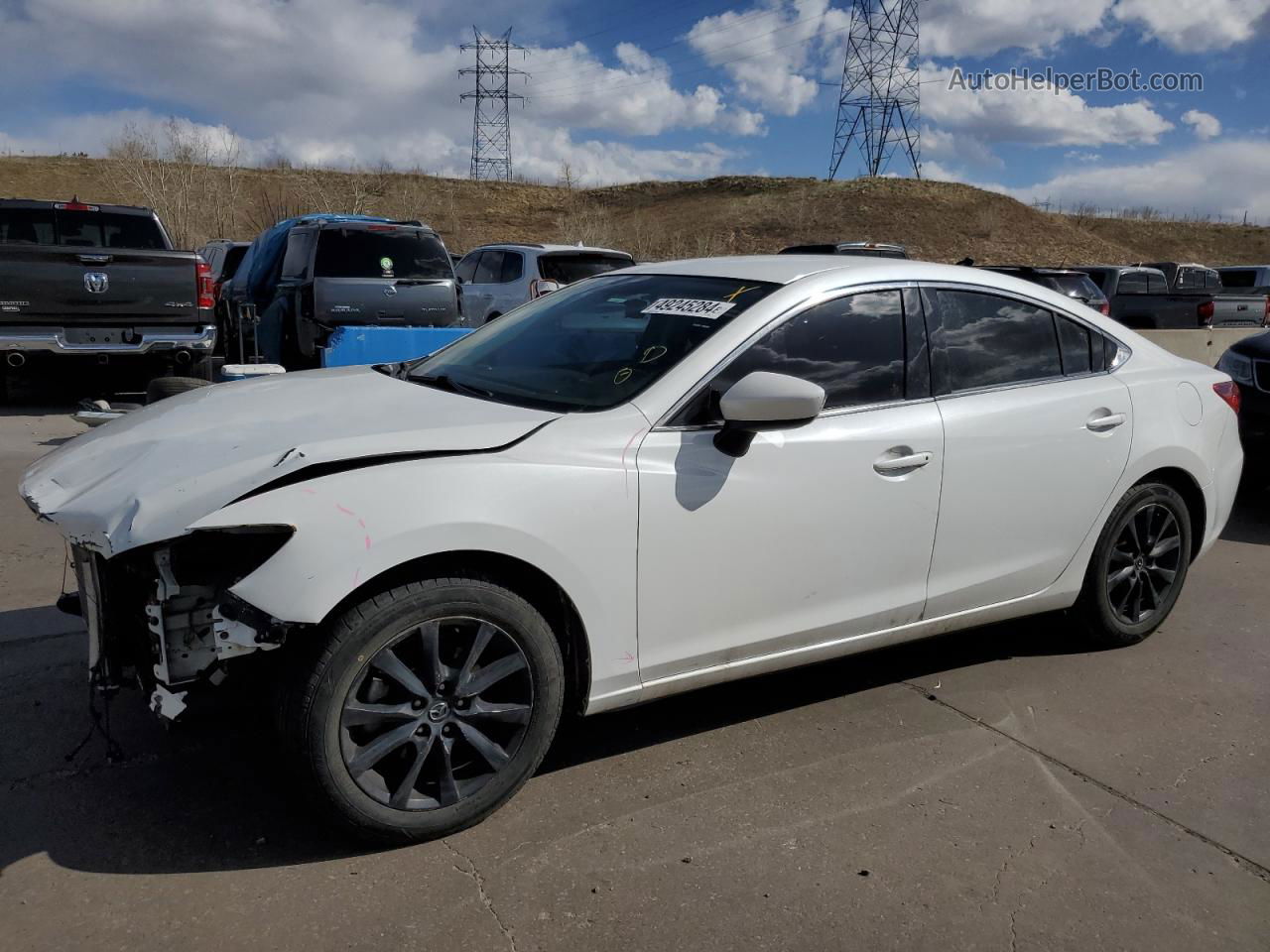 2015 Mazda 6 Sport White vin: JM1GJ1U57F1220388