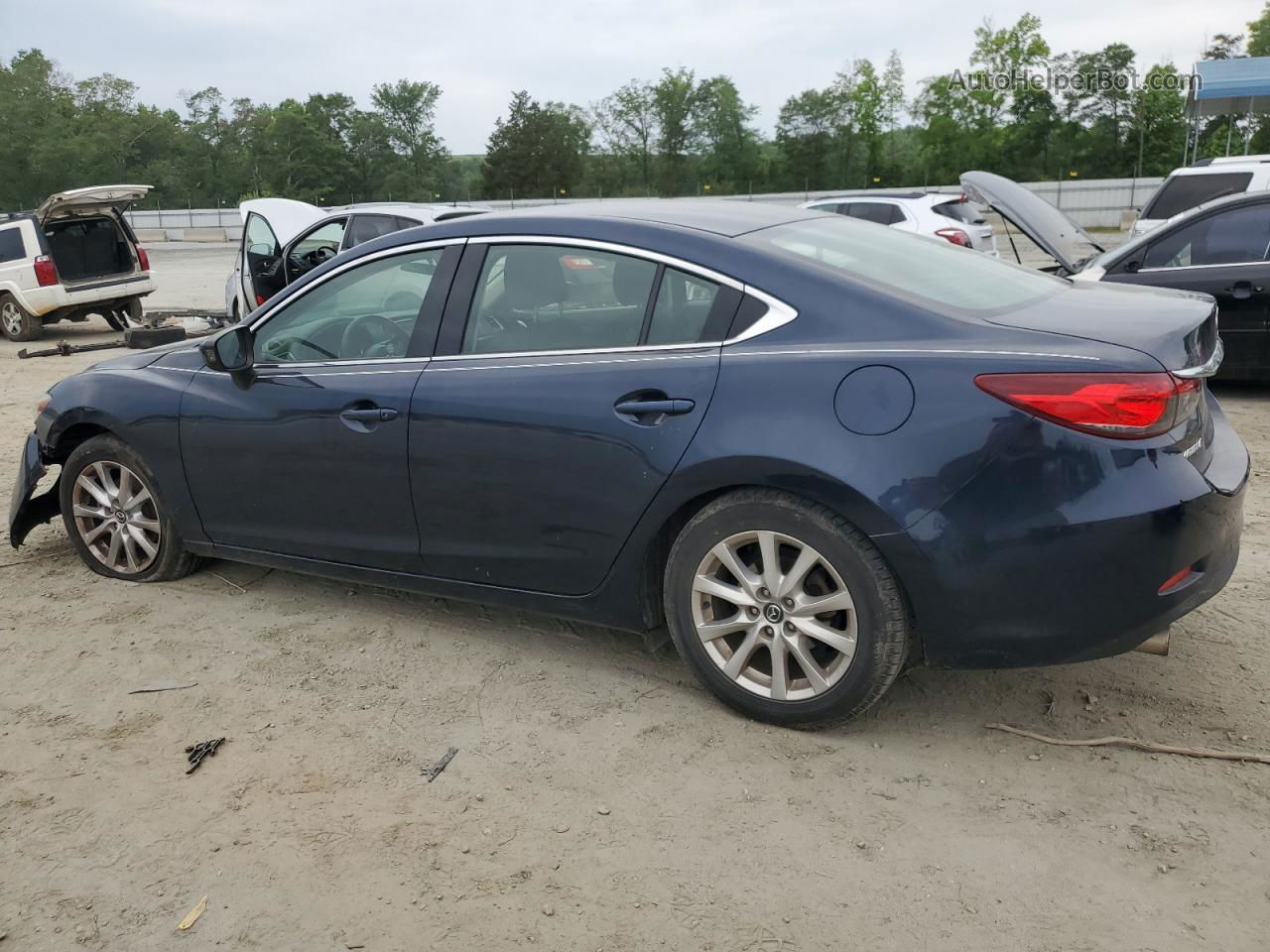 2015 Mazda 6 Sport Blue vin: JM1GJ1U58F1219248