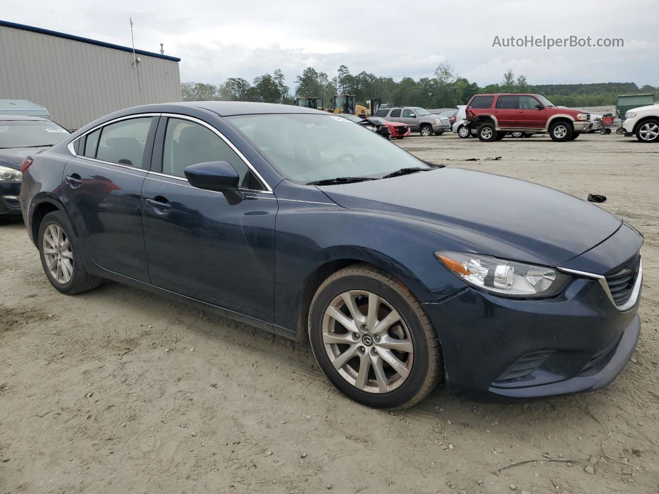 2015 Mazda 6 Sport Blue vin: JM1GJ1U58F1219248