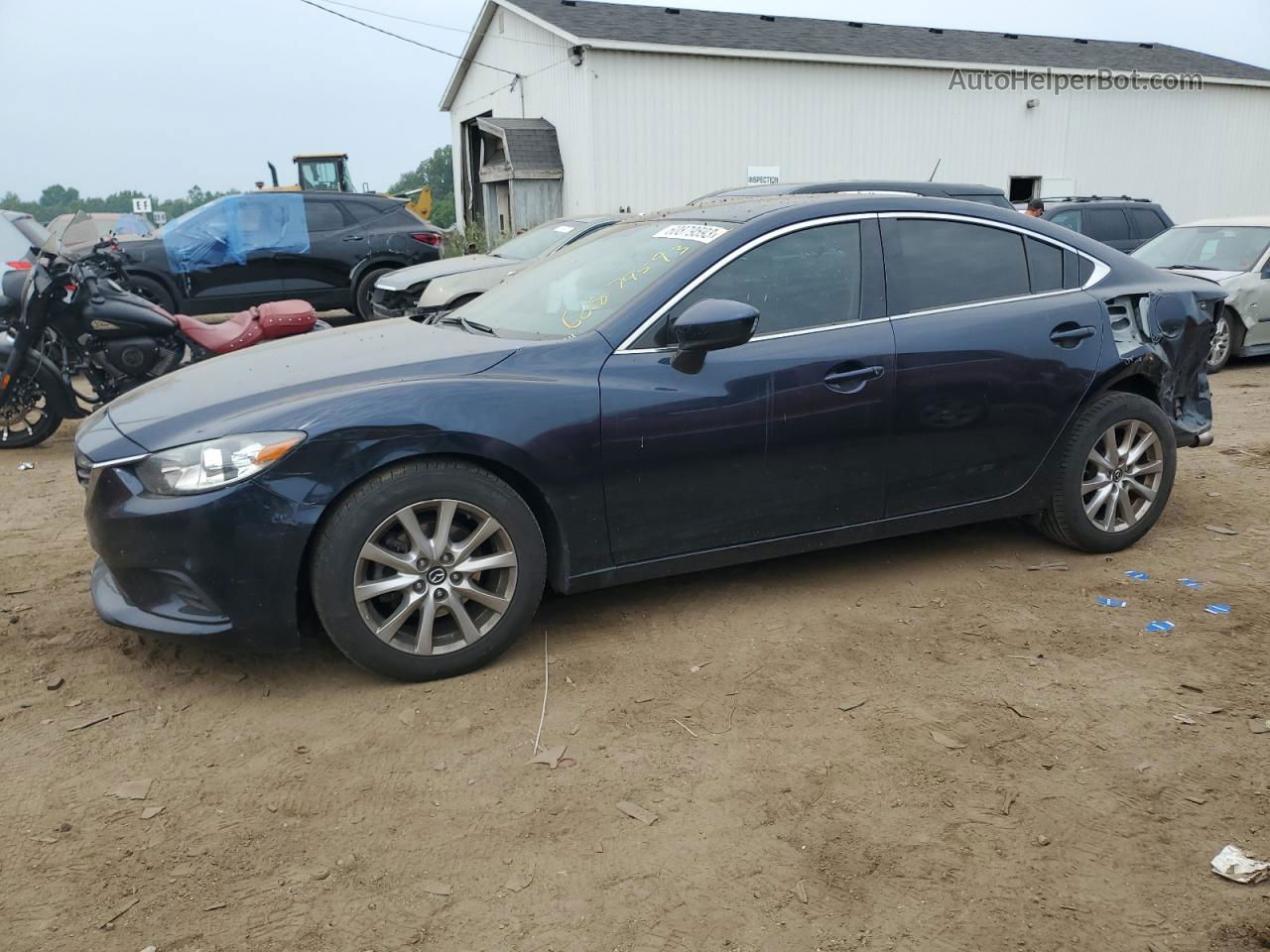 2016 Mazda 6 Sport Blue vin: JM1GJ1U58G1487797