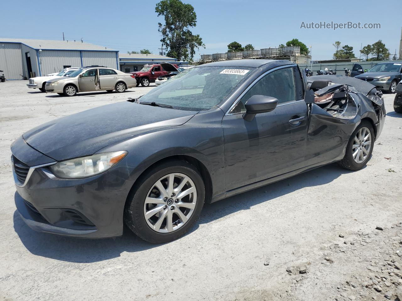 2016 Mazda 6 Sport Gray vin: JM1GJ1U59G1438575