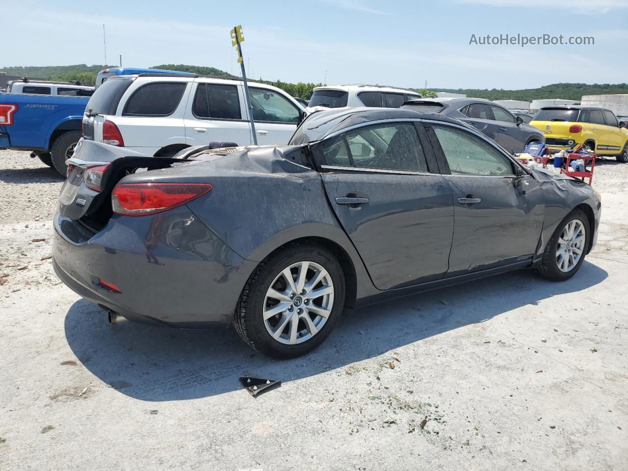 2016 Mazda 6 Sport Gray vin: JM1GJ1U59G1438575