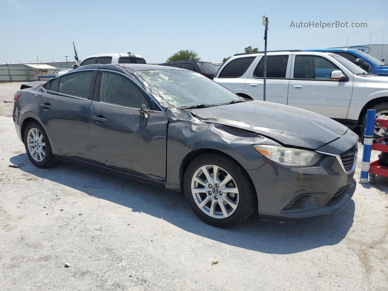 2016 Mazda 6 Sport Gray vin: JM1GJ1U59G1438575