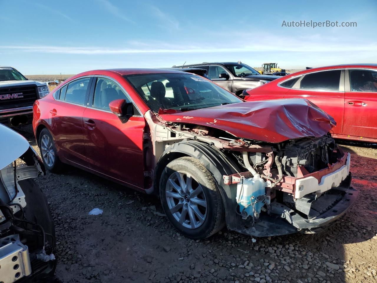 2016 Mazda 6 Sport Burgundy vin: JM1GJ1U59G1463766