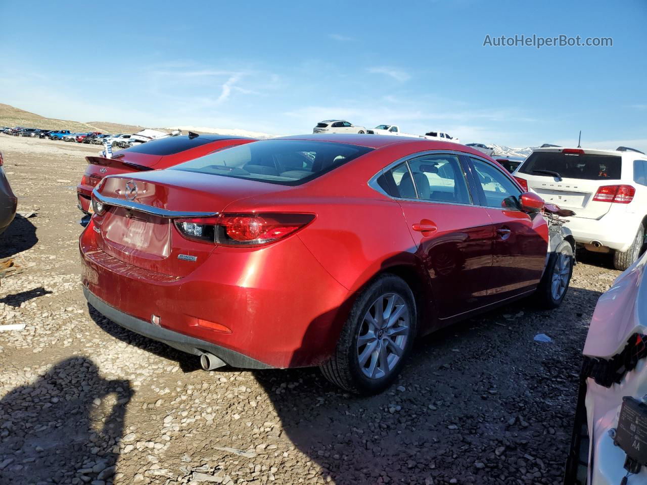 2016 Mazda 6 Sport Burgundy vin: JM1GJ1U59G1463766