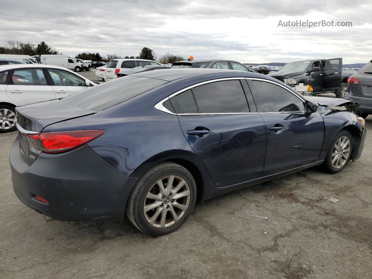 2016 Mazda 6 Sport Blue vin: JM1GJ1U59G1466926