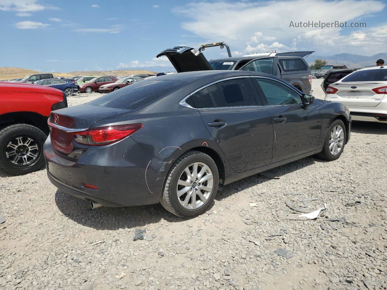 2015 Mazda 6 Sport Black vin: JM1GJ1U5XF1180209