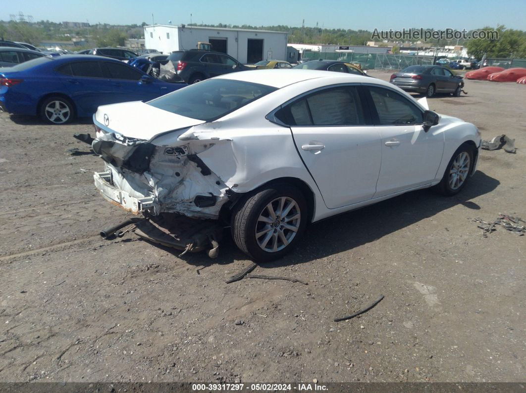 2015 Mazda Mazda6 I Sport White vin: JM1GJ1U5XF1205335