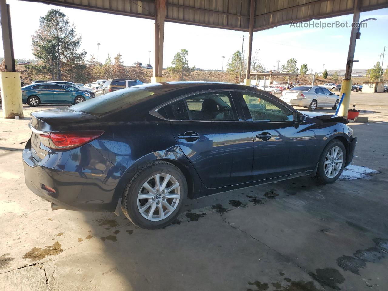 2015 Mazda 6 Sport Blue vin: JM1GJ1U5XF1215797