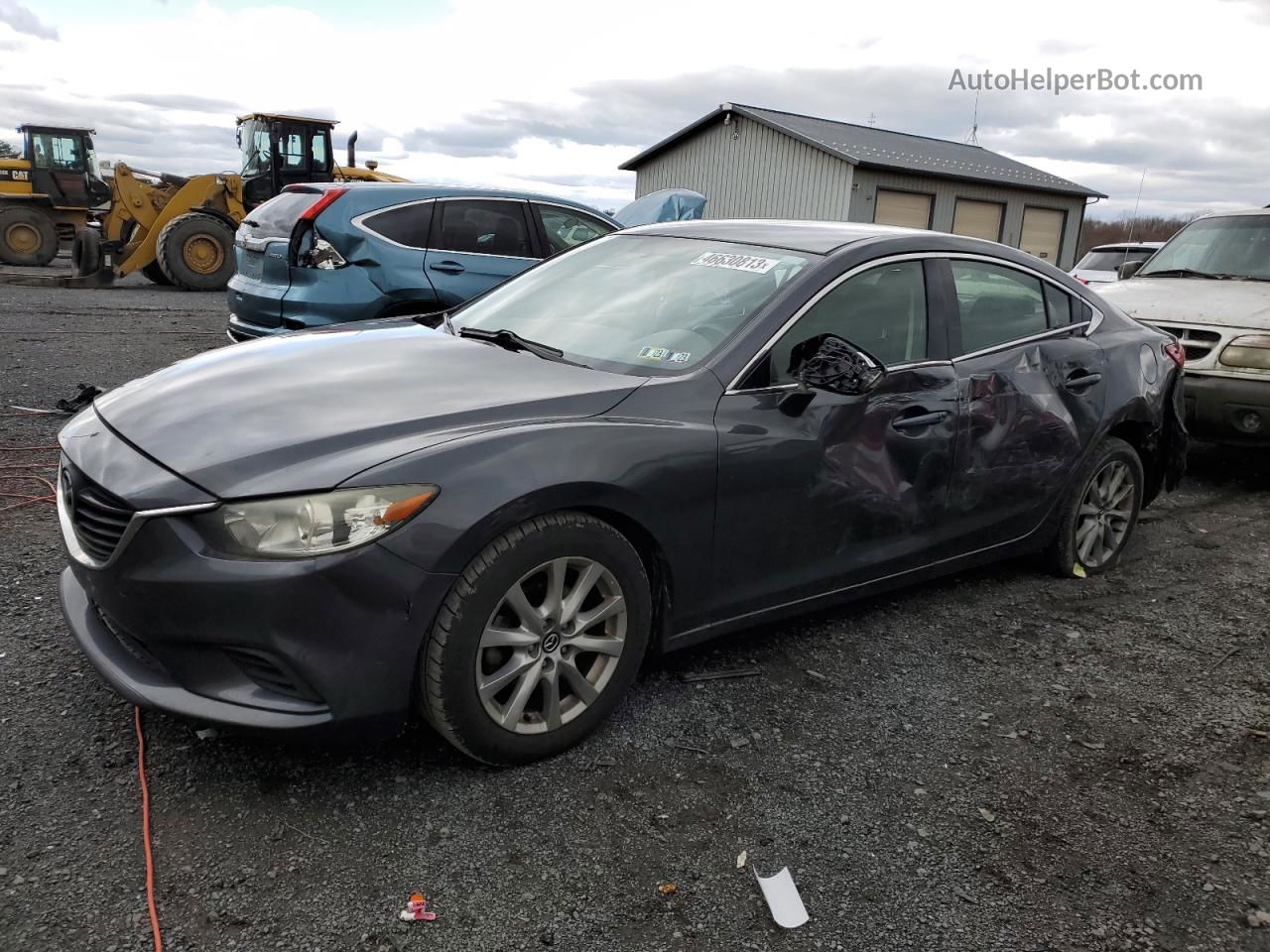 2015 Mazda 6 Sport Gray vin: JM1GJ1U60F1172547