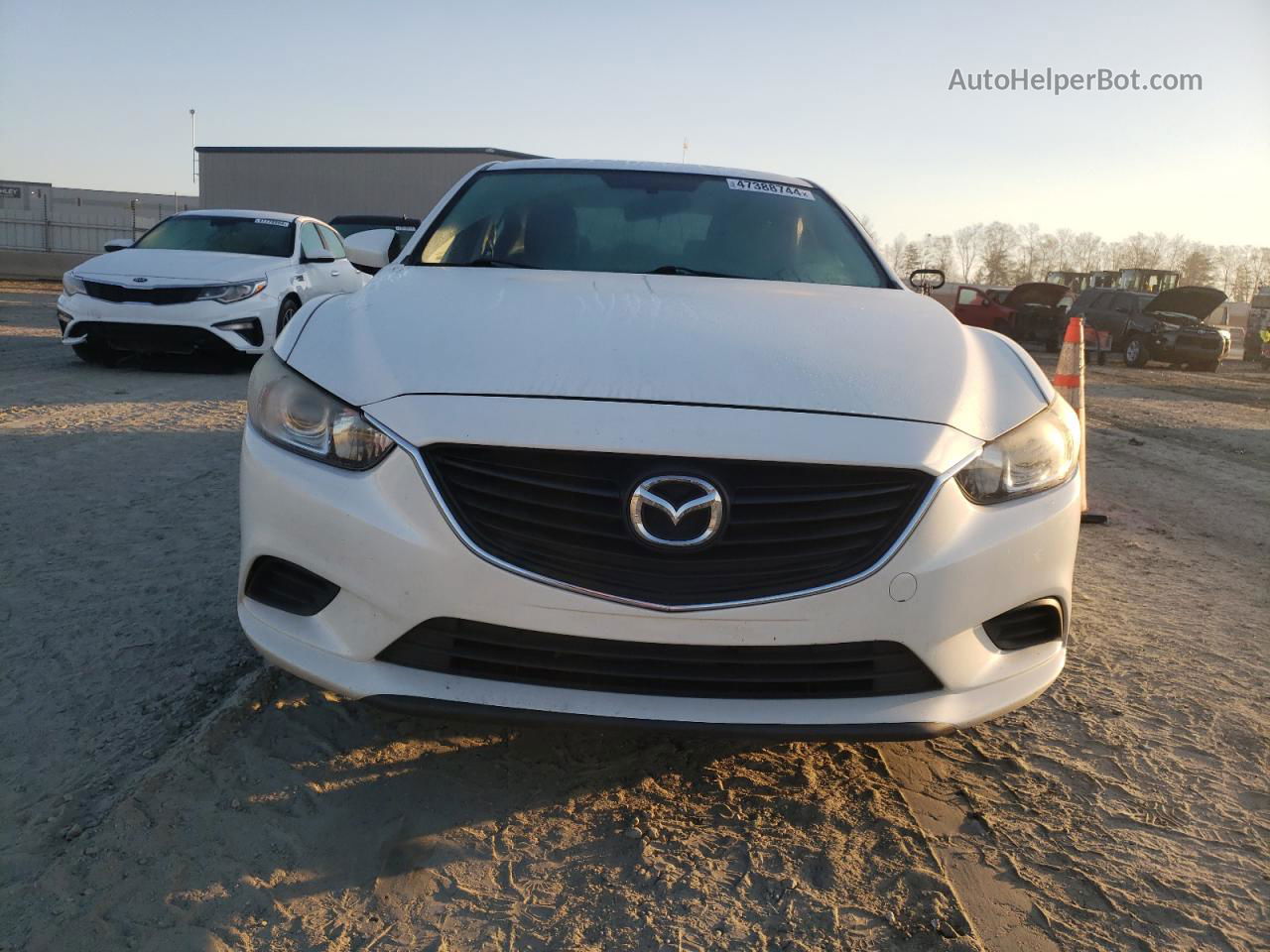 2015 Mazda 6 Sport White vin: JM1GJ1U60F1178039