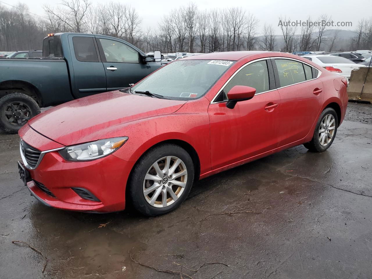 2015 Mazda 6 Sport Red vin: JM1GJ1U63F1168802