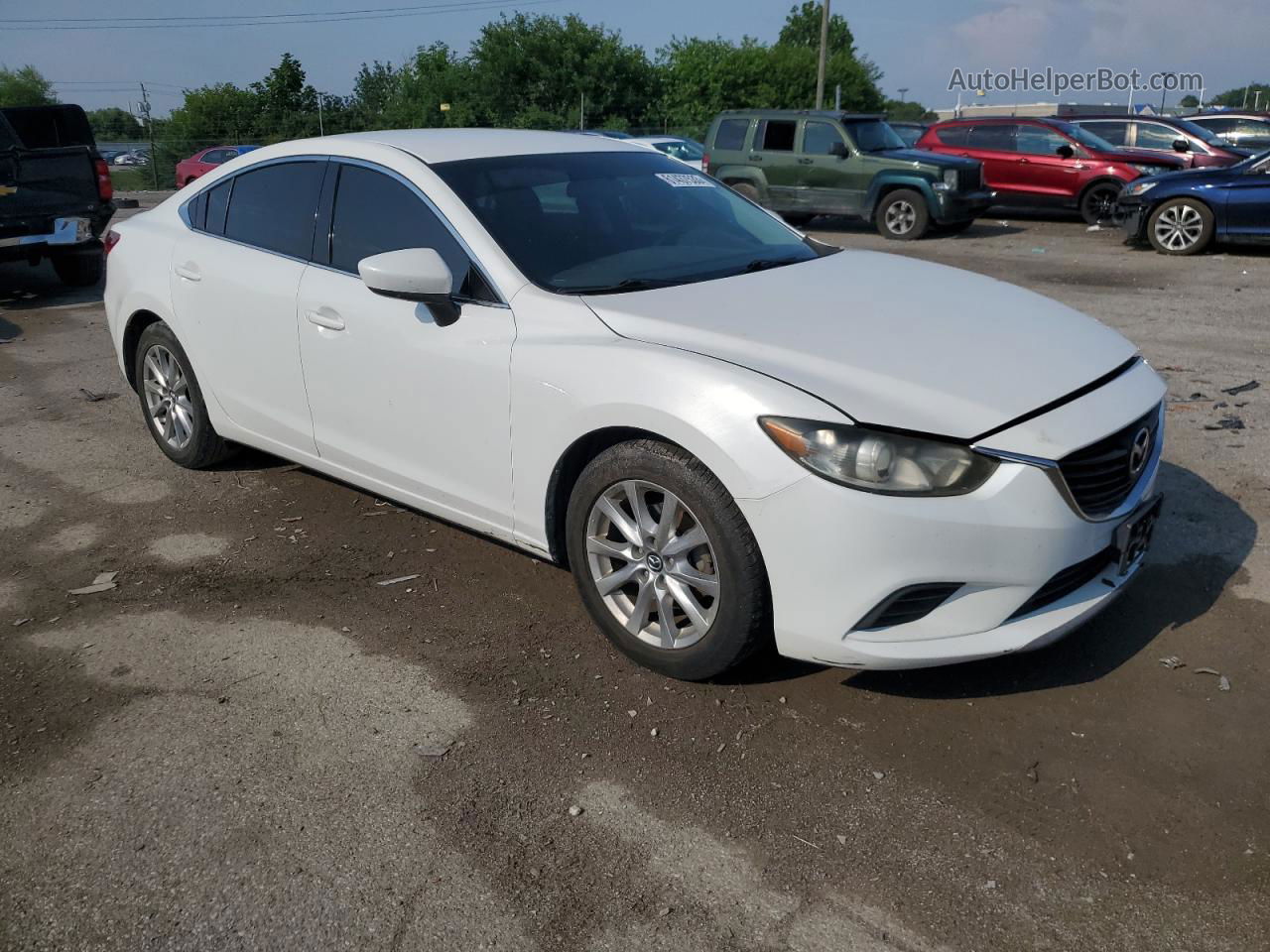 2015 Mazda 6 Sport White vin: JM1GJ1U63F1175717