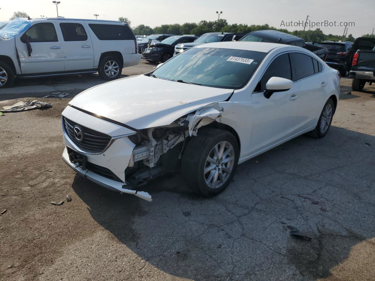 2015 Mazda 6 Sport White vin: JM1GJ1U63F1175717