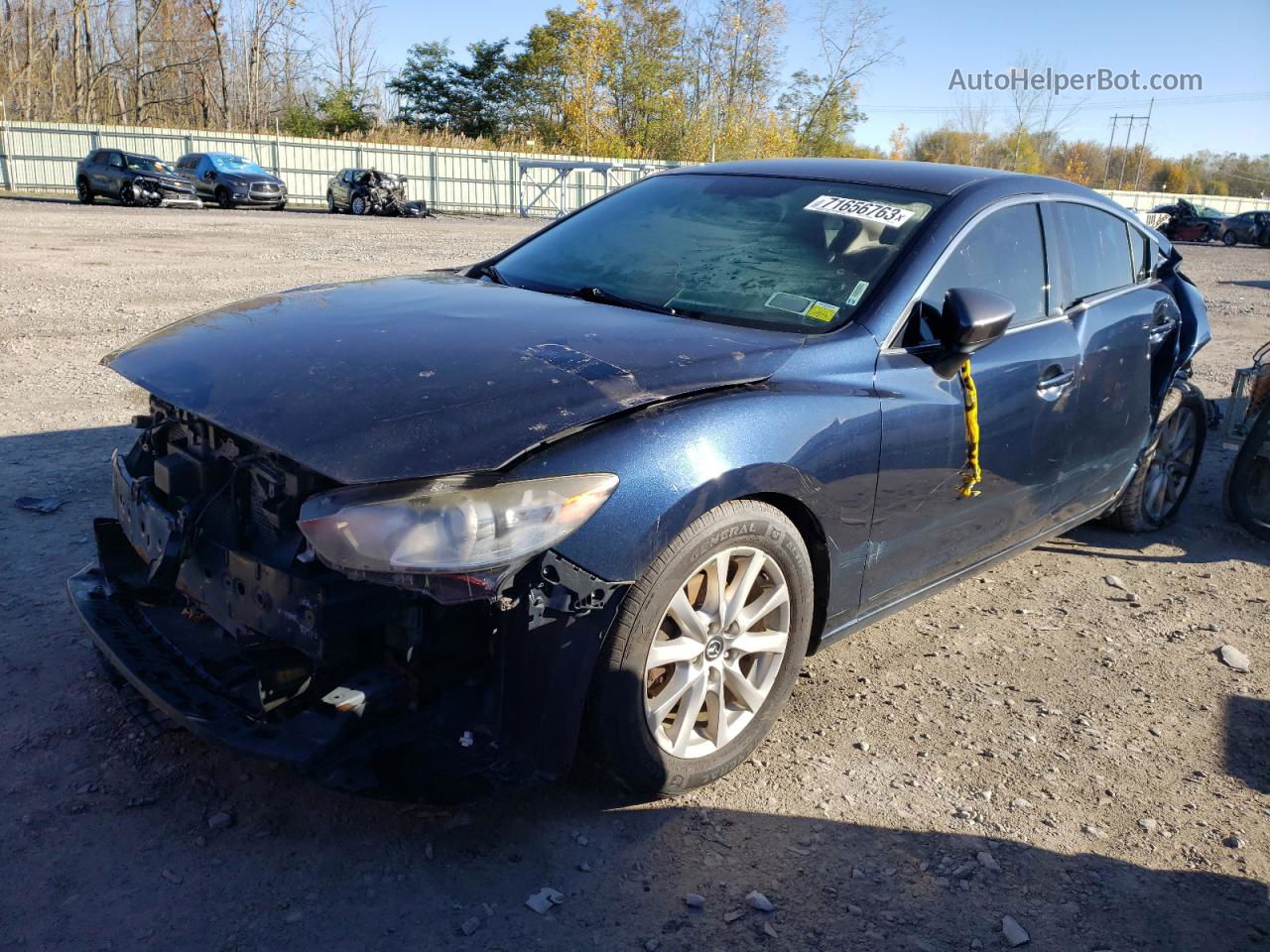 2015 Mazda 6 Sport Blue vin: JM1GJ1U67F1178331