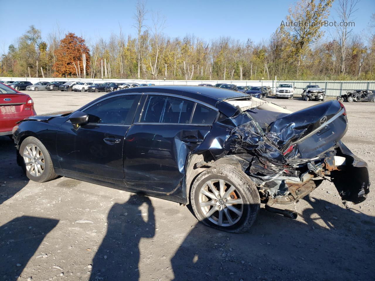 2015 Mazda 6 Sport Blue vin: JM1GJ1U67F1178331