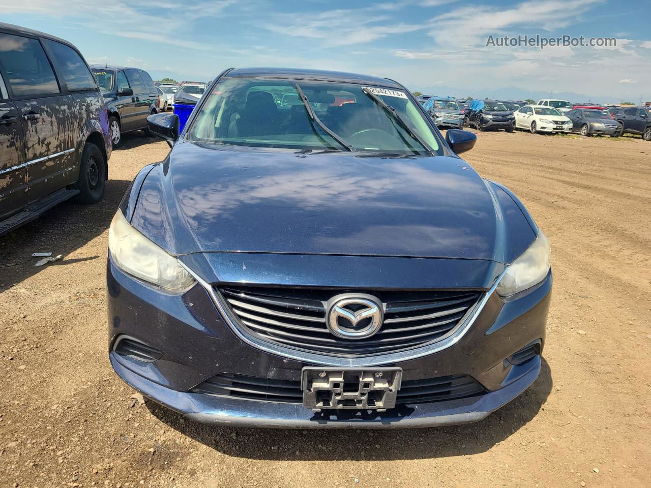 2015 Mazda 6 Sport Синий vin: JM1GJ1U6XF1165038