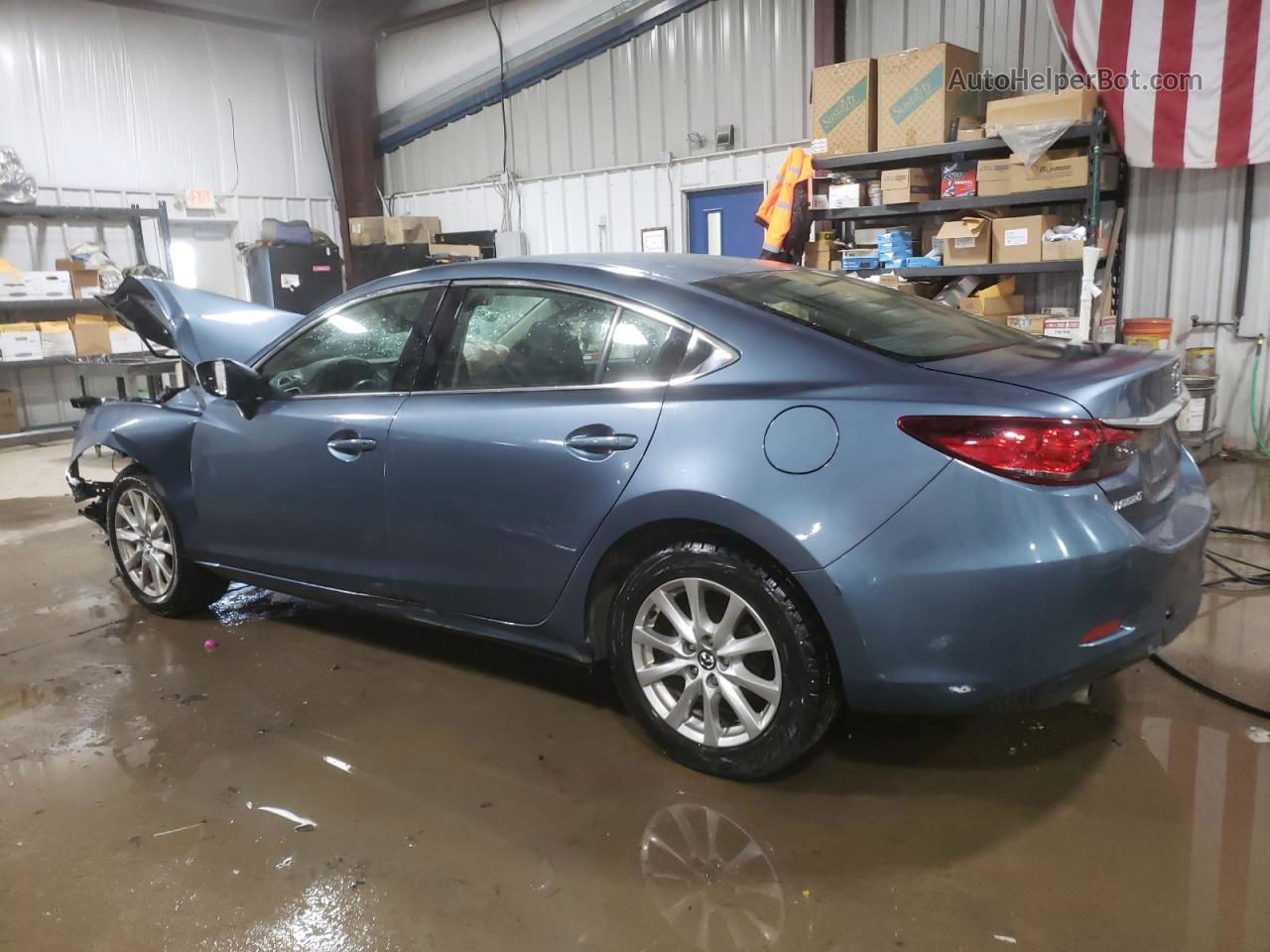 2015 Mazda 6 Sport Blue vin: JM1GJ1U6XF1173124