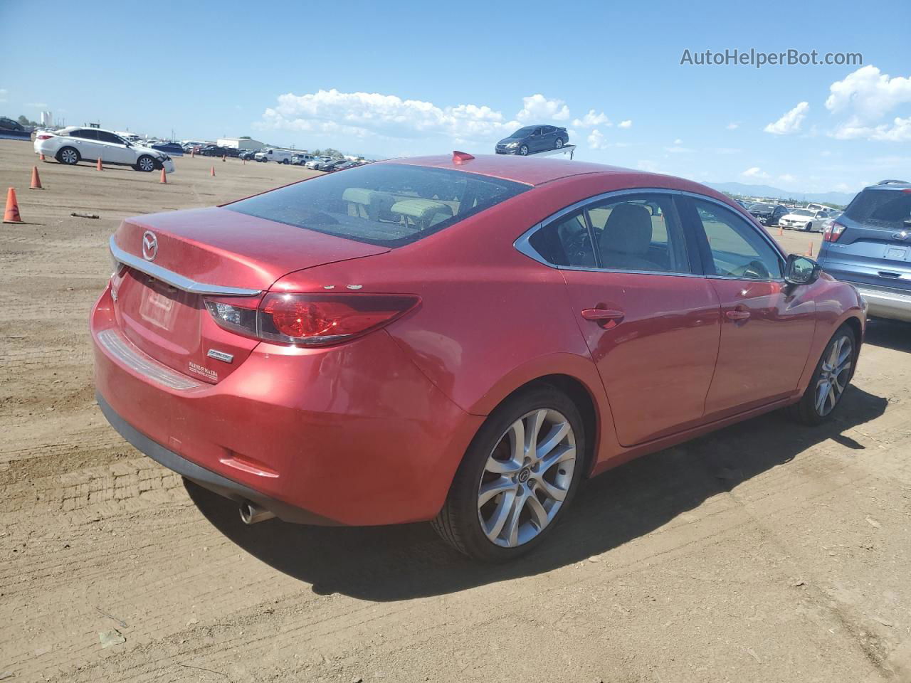 2015 Mazda 6 Touring Red vin: JM1GJ1V50F1183814