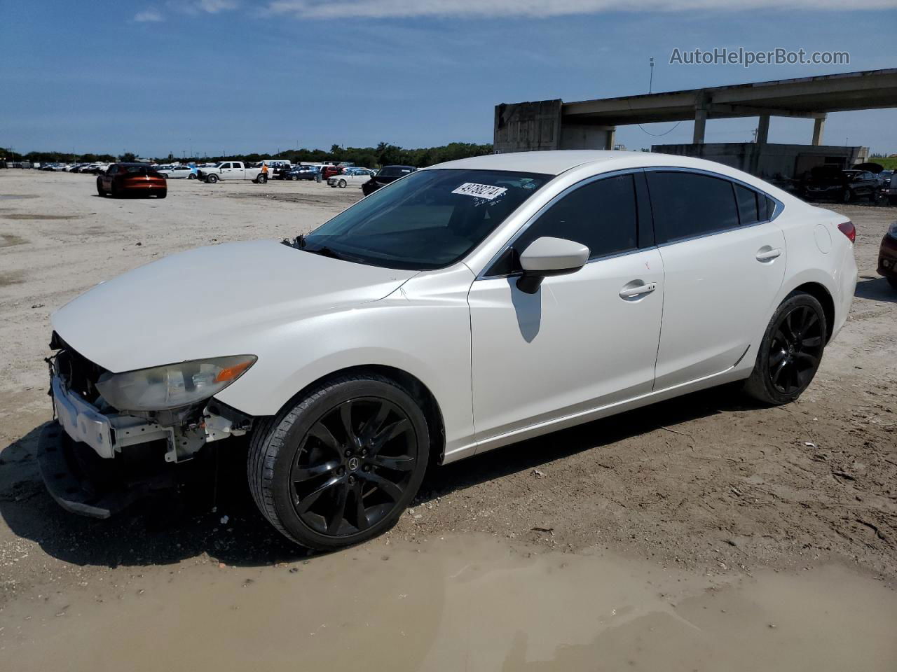 2015 Mazda 6 Touring White vin: JM1GJ1V50F1222398