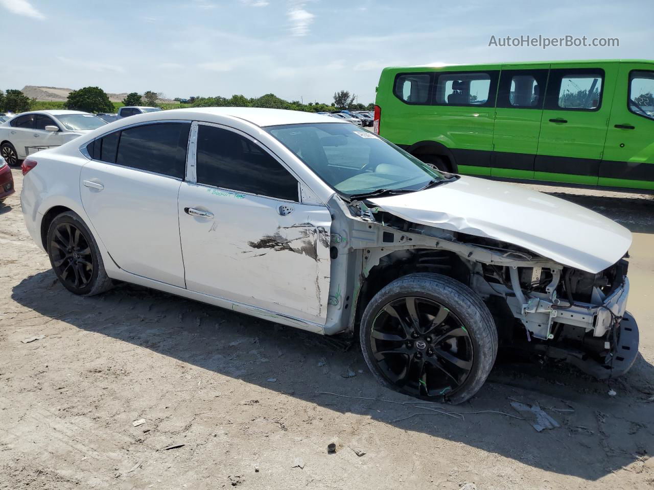 2015 Mazda 6 Touring White vin: JM1GJ1V50F1222398