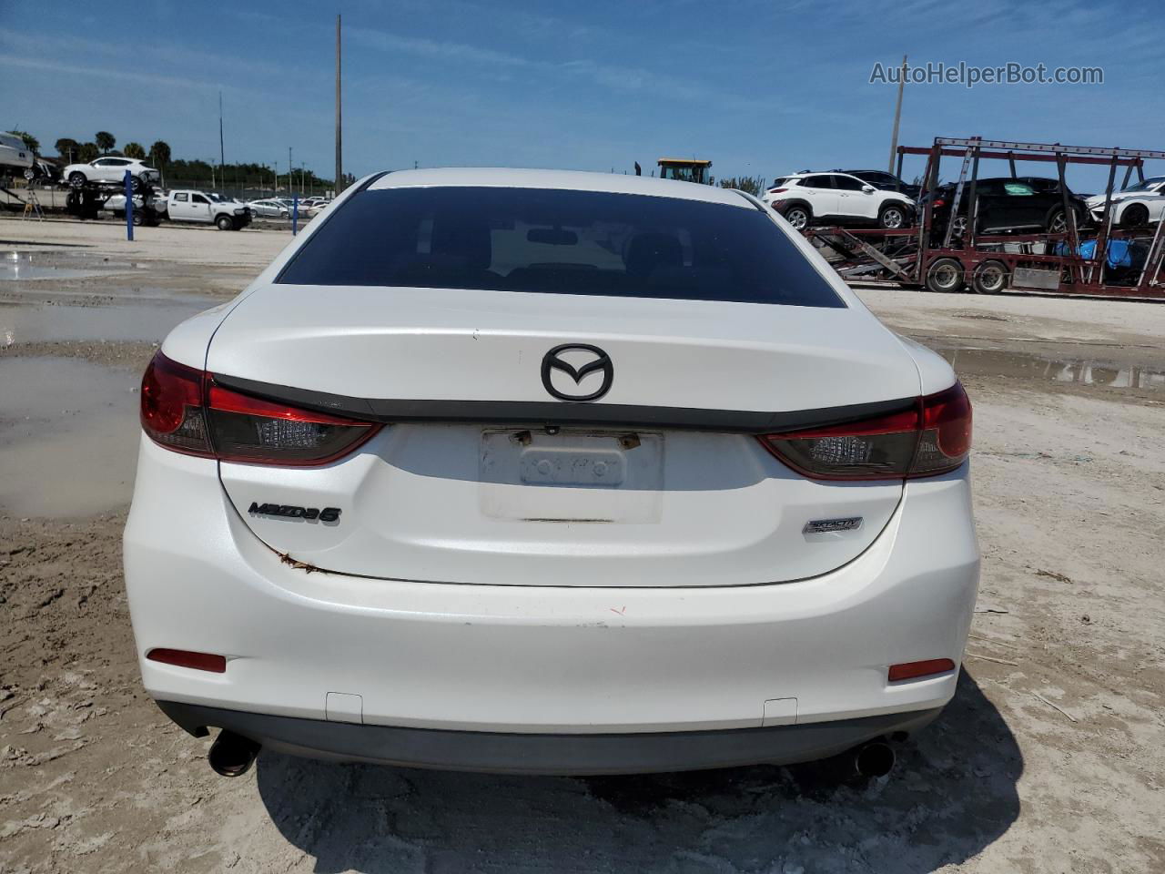 2015 Mazda 6 Touring White vin: JM1GJ1V50F1222398