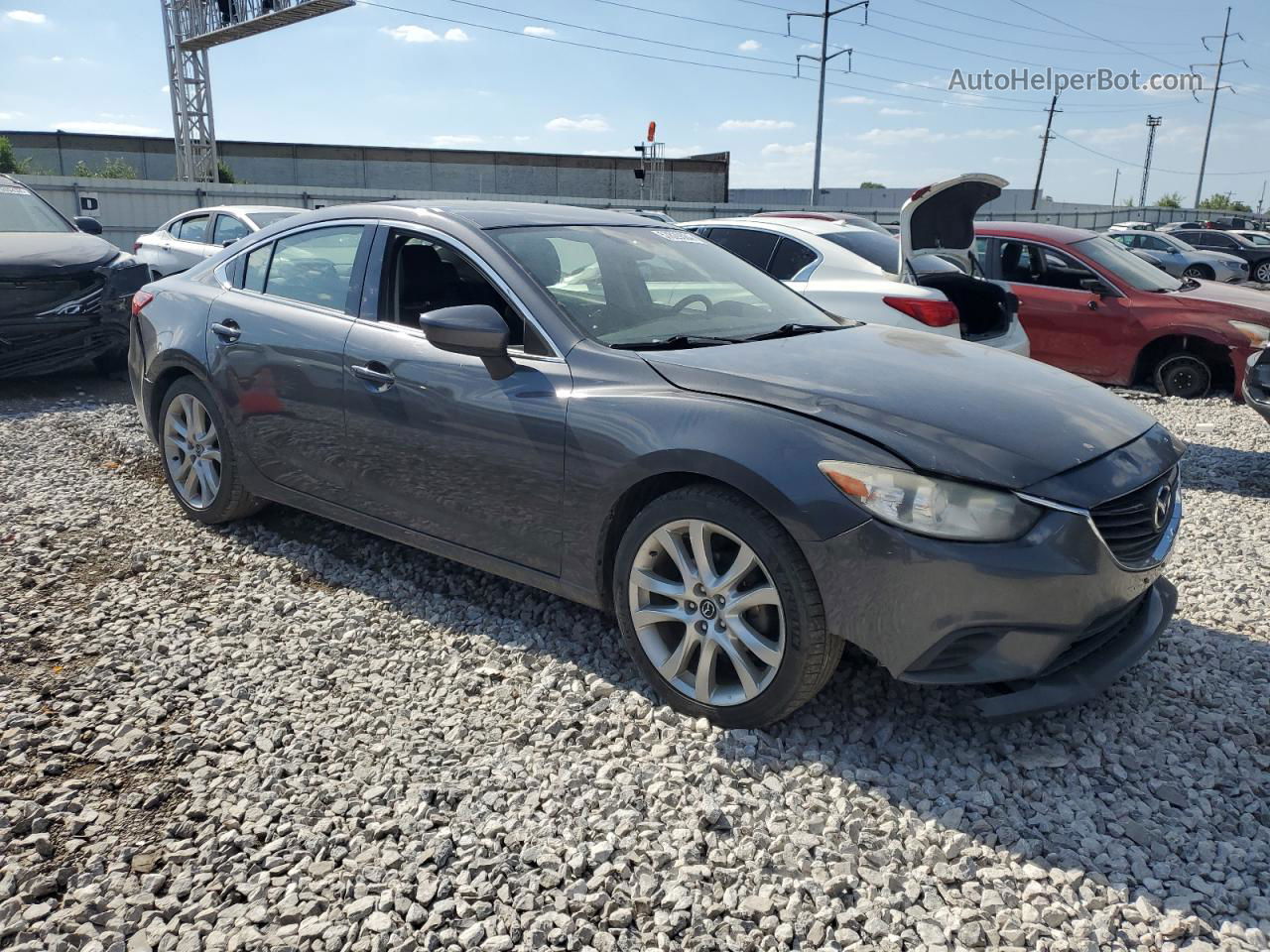 2015 Mazda 6 Touring Gray vin: JM1GJ1V51F1186432