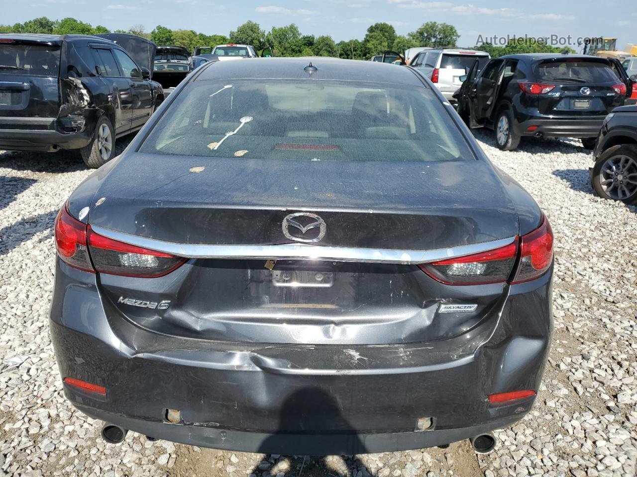 2015 Mazda 6 Touring Gray vin: JM1GJ1V51F1186432