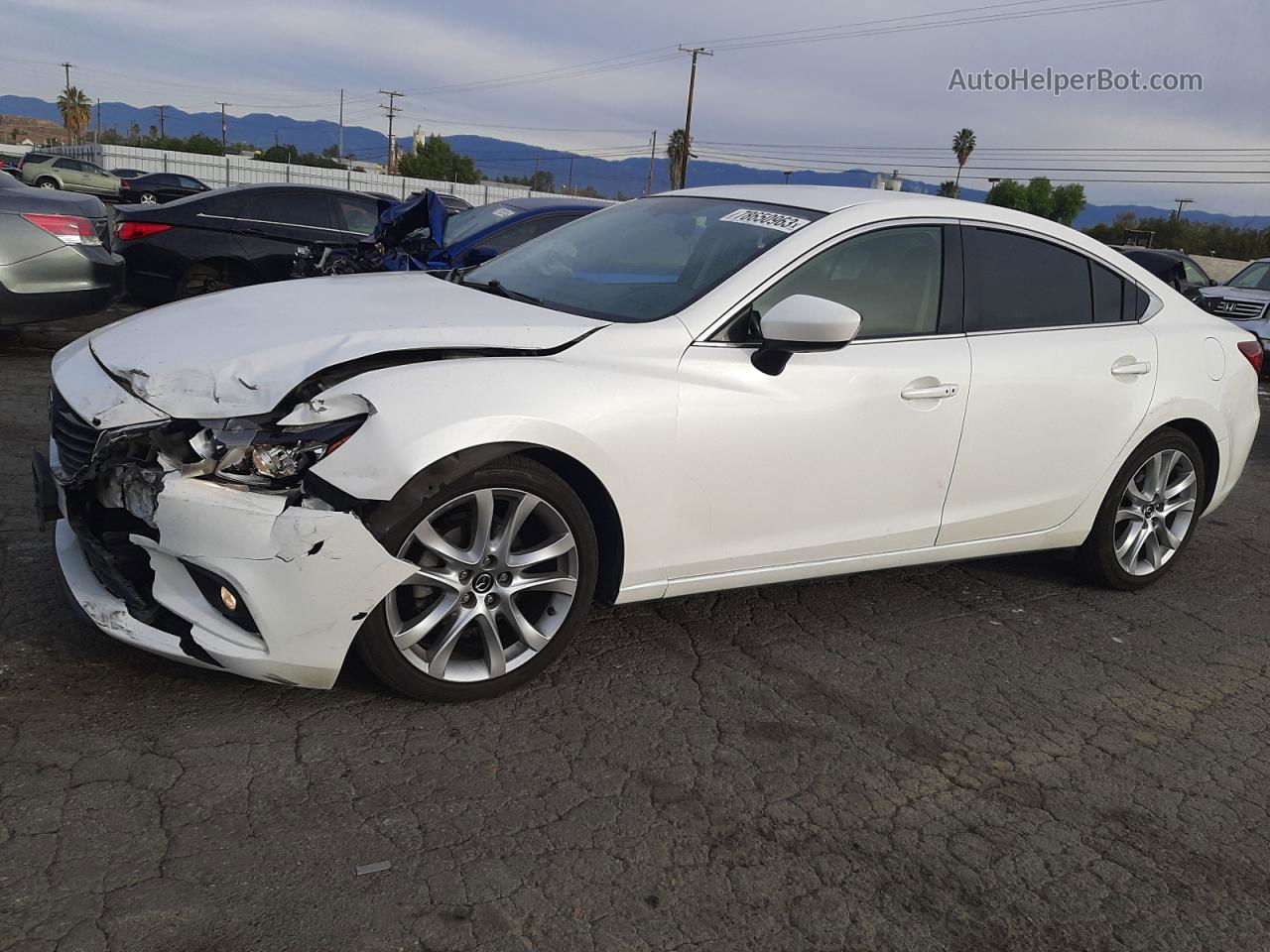 2015 Mazda 6 Touring White vin: JM1GJ1V52F1222502