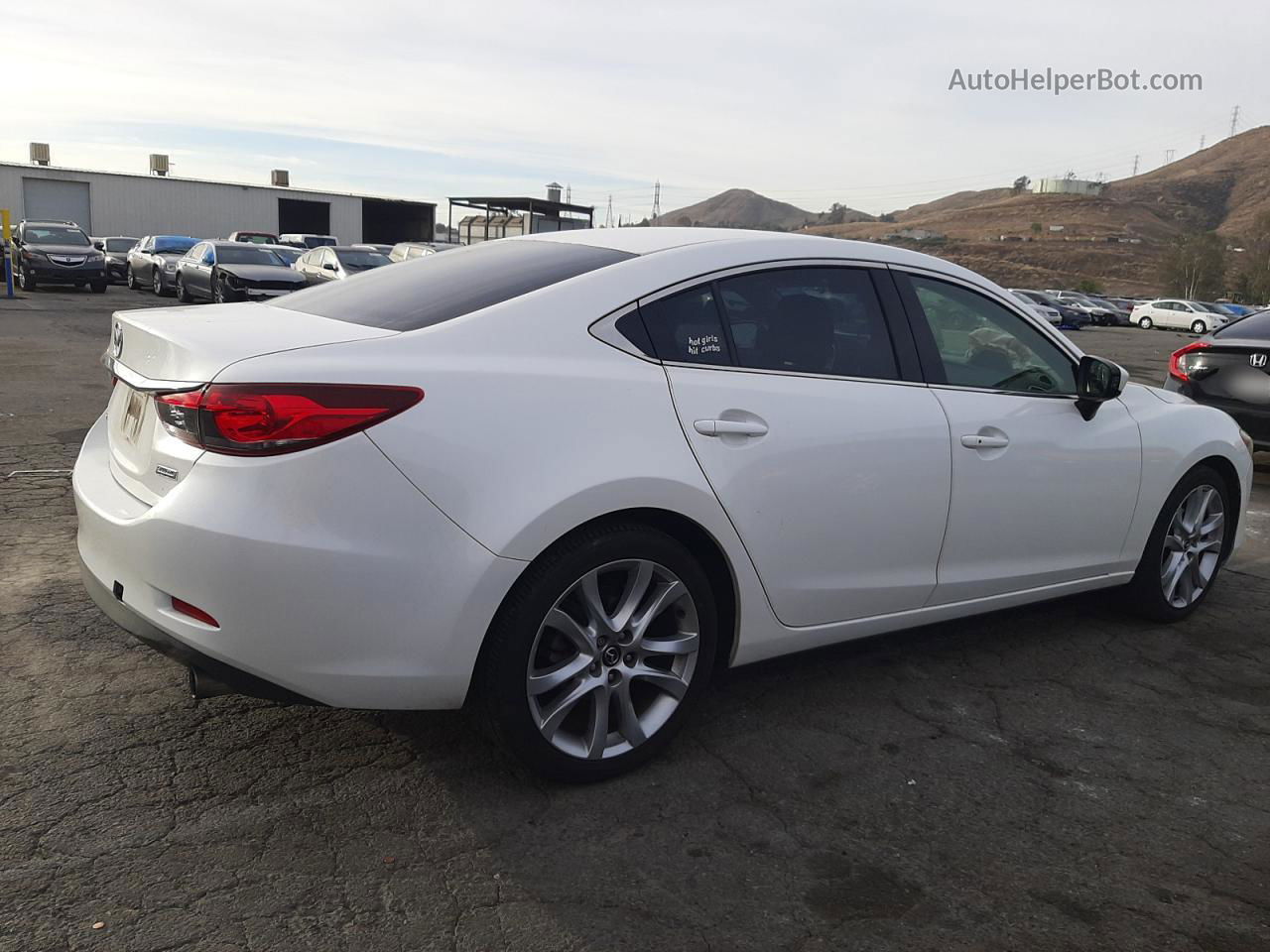 2015 Mazda 6 Touring White vin: JM1GJ1V52F1222502