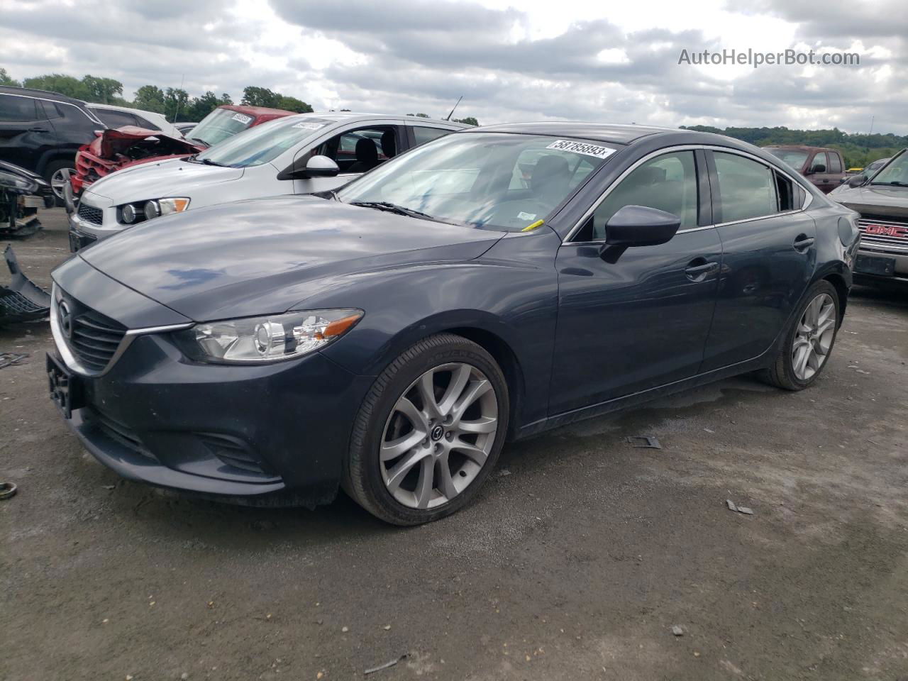 2015 Mazda 6 Touring Gray vin: JM1GJ1V53F1201075