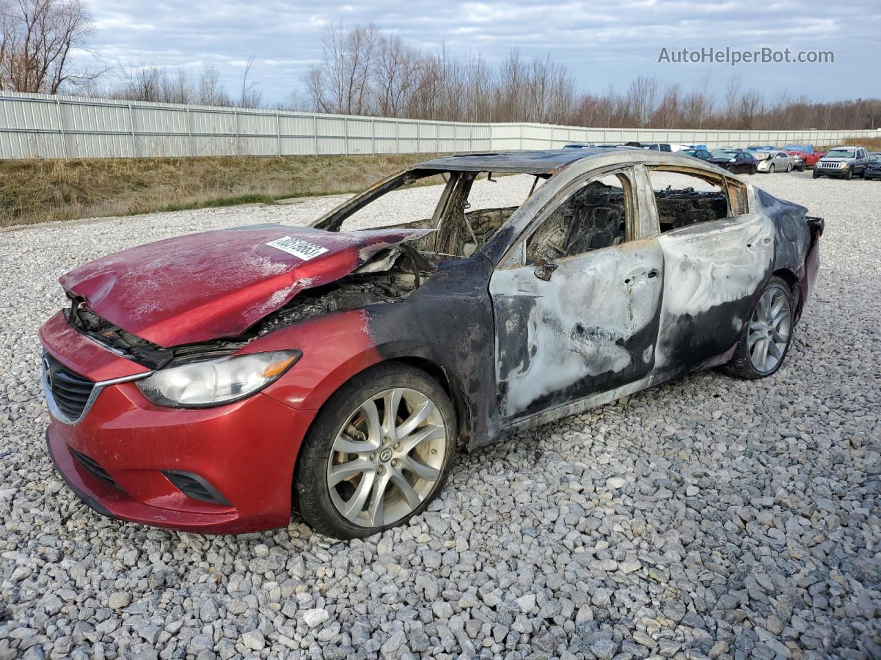 2015 Mazda 6 Touring Burgundy vin: JM1GJ1V54F1190927