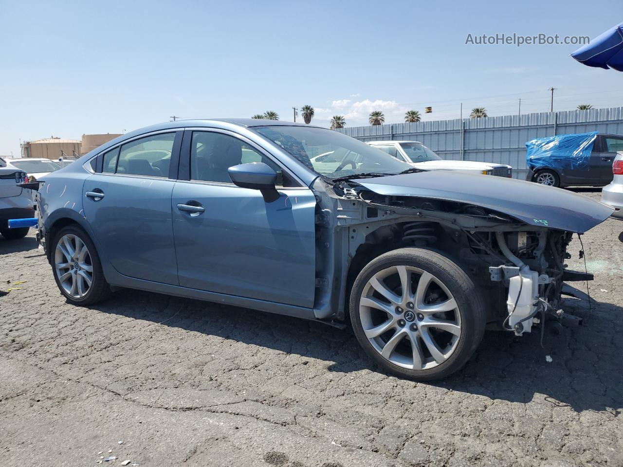 2015 Mazda 6 Touring Teal vin: JM1GJ1V54F1204888