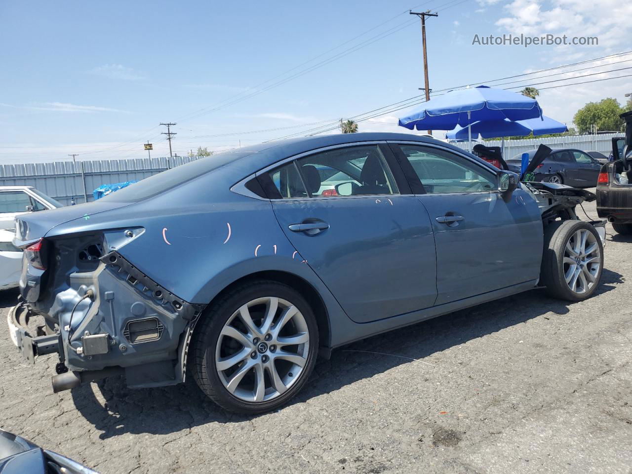 2015 Mazda 6 Touring Teal vin: JM1GJ1V54F1204888