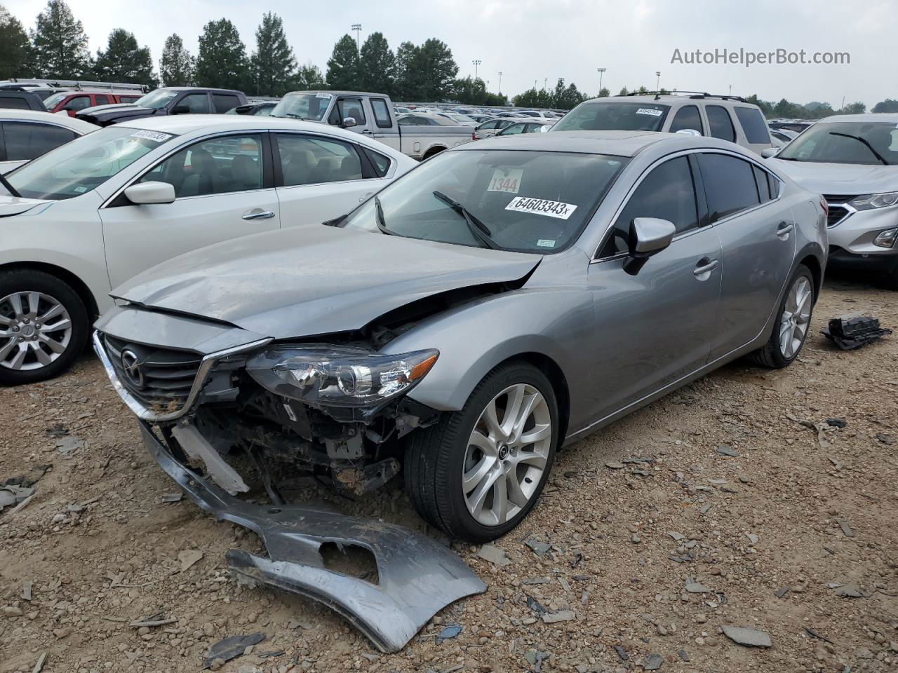 2015 Mazda 6 Touring Silver vin: JM1GJ1V54F1207032