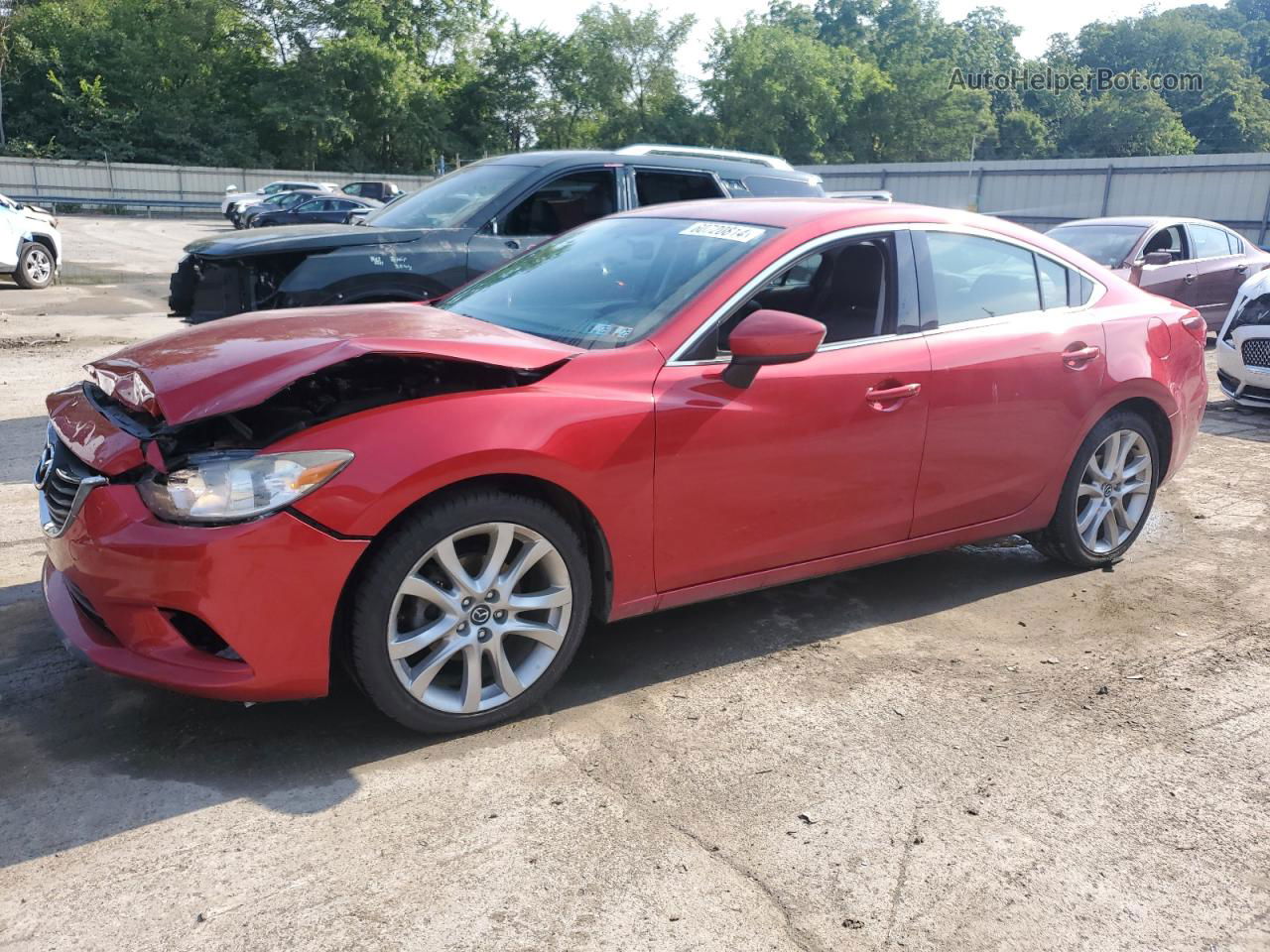 2015 Mazda 6 Touring Red vin: JM1GJ1V54F1207192