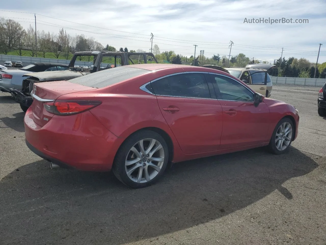 2015 Mazda 6 Touring Red vin: JM1GJ1V54F1210271