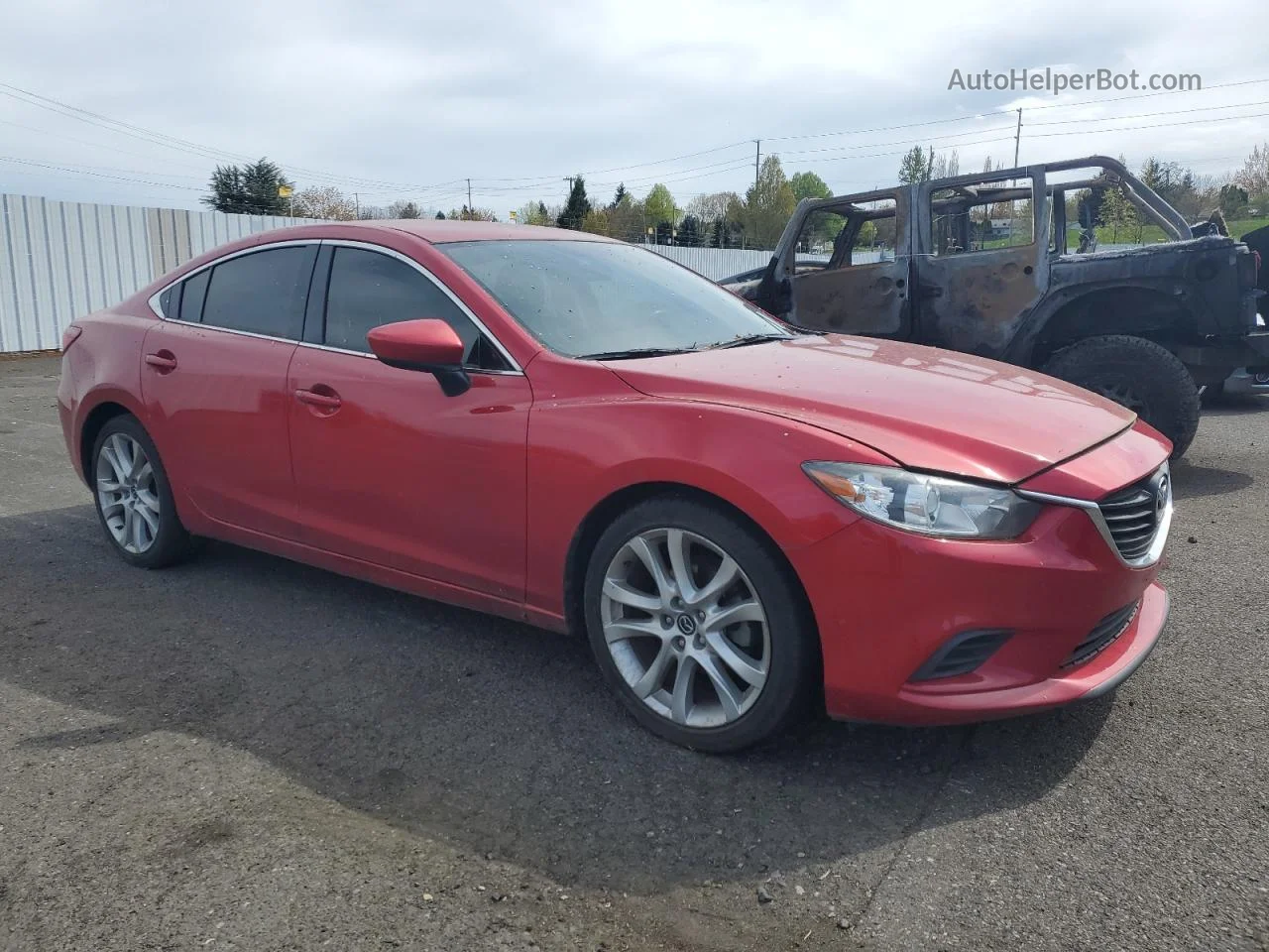 2015 Mazda 6 Touring Красный vin: JM1GJ1V54F1210271