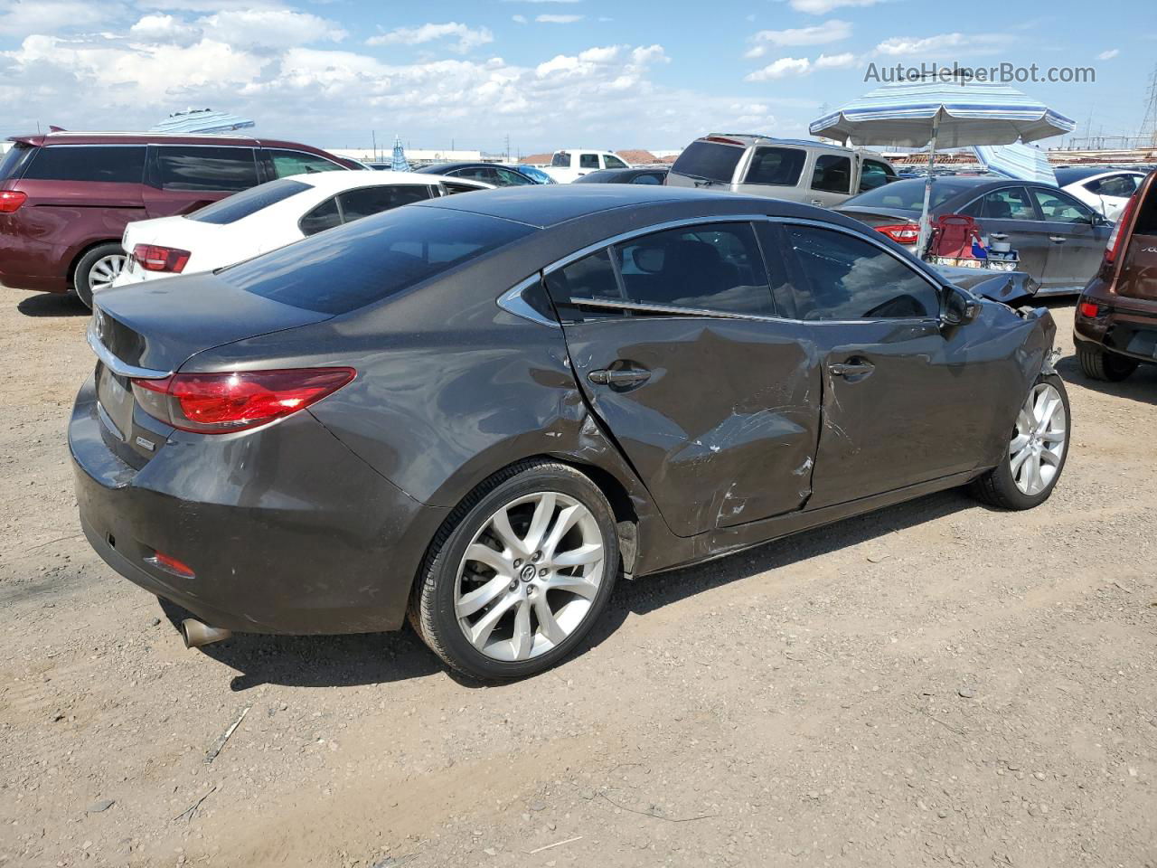 2016 Mazda 6 Touring Gray vin: JM1GJ1V54G1461325