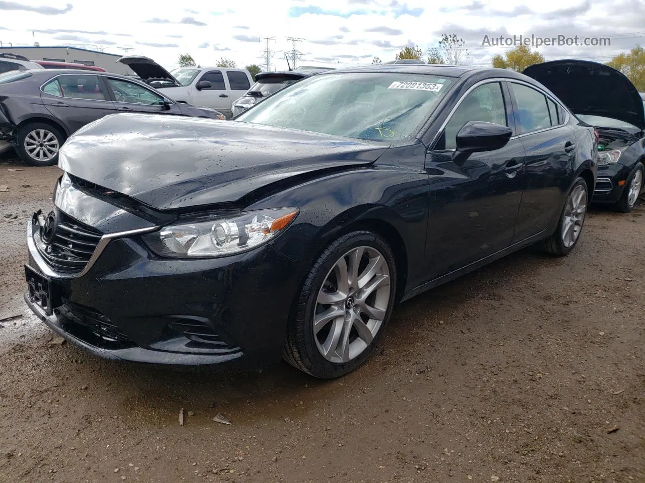 2016 Mazda 6 Touring Black vin: JM1GJ1V54G1472938